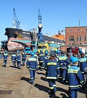 Bild von der Werftbesichtigung in Bremerhaven